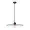 Z-Lite Paloma Pendant, 1-Light, 24 In.W x 6.75 In.H, Matte Black/Clear 821P24-MB - alternate 4